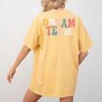 Last Day Of School Back To School Dream Team Teacher Kids Women's Comfort Colors T-Shirt Back Print Mustard Last Day Of School Back To School Dream Team Teacher Kids Women's Comfort Colors T-Shirt Back Print Mustard