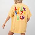 Learning Math Numbers Counting Back To School Teacher For Men Women Girls Kids Women's Comfort Colors T-Shirt Back Print Mustard Learning Math Numbers Counting Back To School Teacher For Men Women Girls Kids Women's Comfort Colors T-Shirt Back Print Mustard