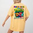 Let The Games Begin Fourth Grade Field Day 2025 Teacher Kid Women's Comfort Colors T-Shirt Back Print Mustard