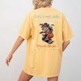 Let's Eat Kids Grammar Werewolf Halloween Teacher Women's Comfort Colors T-Shirt Back Print Mustard Let's Eat Kids Grammar Werewolf Halloween Teacher Women's Comfort Colors T-Shirt Back Print Mustard