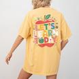 Let's Learn Today Teacher Motivational Back To School Women's Comfort Colors T-Shirt Back Print Mustard Let's Learn Today Teacher Motivational Back To School Women's Comfort Colors T-Shirt Back Print Mustard