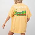Can I Lick It Periodic Table Science Teacher Student Women's Comfort Colors T-Shirt Back Print Mustard Can I Lick It Periodic Table Science Teacher Student Women's Comfort Colors T-Shirt Back Print Mustard