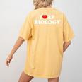 I Love AP Biology I Heart AP Biology Teachers Students For Men Women Kids Women's Comfort Colors T-Shirt Back Print Mustard I Love AP Biology I Heart AP Biology Teachers Students For Men Women Kids Women's Comfort Colors T-Shirt Back Print Mustard