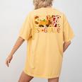 Love First Grade Happy Fall Thanksgiving Women 1st Teacher Women's Comfort Colors T-Shirt Back Print Mustard Love First Grade Happy Fall Thanksgiving Women 1st Teacher Women's Comfort Colors T-Shirt Back Print Mustard