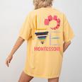 Love Montessori Education Math Teacher Women's Comfort Colors T-Shirt Back Print Mustard Love Montessori Education Math Teacher Women's Comfort Colors T-Shirt Back Print Mustard