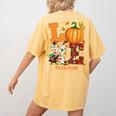 Love Preschool Teacher Turkey Thanksgiving Autumn Fall Women's Comfort Colors T-Shirt Back Print Mustard Love Preschool Teacher Turkey Thanksgiving Autumn Fall Women's Comfort Colors T-Shirt Back Print Mustard