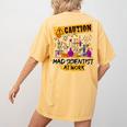 Mad Scientist Halloween Costume Science Teacher Women's Comfort Colors T-Shirt Back Print Mustard Mad Scientist Halloween Costume Science Teacher Women's Comfort Colors T-Shirt Back Print Mustard