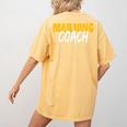 Mahjong Coach Coaching Trainer Teacher Women's Comfort Colors T-Shirt Back Print Mustard Mahjong Coach Coaching Trainer Teacher Women's Comfort Colors T-Shirt Back Print Mustard