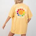 Make Your Mark For a International Dot Day Teacher Dot Lover Women's Comfort Colors T-Shirt Back Print Mustard Make Your Mark For a International Dot Day Teacher Dot Lover Women's Comfort Colors T-Shirt Back Print Mustard