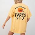 Make Mark Paintbrush International Dot Day Art Teacher Women's Comfort Colors T-Shirt Back Print Mustard Make Mark Paintbrush International Dot Day Art Teacher Women's Comfort Colors T-Shirt Back Print Mustard