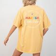 Master Teacher Appreciation Week Back To School Women's Comfort Colors T-Shirt Back Print Mustard Master Teacher Appreciation Week Back To School Women's Comfort Colors T-Shirt Back Print Mustard