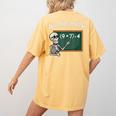 Do The Math 67 Meme Joke Halloween Skeleton Math Teacher Women's Comfort Colors T-Shirt Back Print Mustard Do The Math 67 Meme Joke Halloween Skeleton Math Teacher Women's Comfort Colors T-Shirt Back Print Mustard