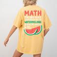 Math Only Place Where People Buy 66 Watermelons Teacher Joke Women's Comfort Colors T-Shirt Back Print Mustard Math Only Place Where People Buy 66 Watermelons Teacher Joke Women's Comfort Colors T-Shirt Back Print Mustard