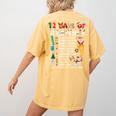 Math Teacher Christmas 12 Days Of Teaching Math Christmas Women's Comfort Colors T-Shirt Back Print Mustard Math Teacher Christmas 12 Days Of Teaching Math Christmas Women's Comfort Colors T-Shirt Back Print Mustard