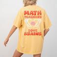 Math Teachers Love Brains Scary Halloween Men Women Women's Comfort Colors T-Shirt Back Print Mustard Math Teachers Love Brains Scary Halloween Men Women Women's Comfort Colors T-Shirt Back Print Mustard
