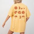 Maths Day Costume Idea Kids Teachers Pizza Slice Fraction Women's Comfort Colors T-Shirt Back Print Mustard