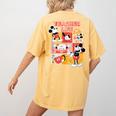 Mickey Mouse Teacher Life Women's Comfort Colors T-Shirt Back Print Mustard