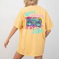 Middle School Is My Jam Cute Teacher Shirt 80's 90's Styl Women's Comfort Colors T-Shirt Back Print Mustard