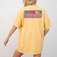 Mistakes Help Us Grow And Learn Teacher Women's Comfort Colors T-Shirt Back Print Mustard