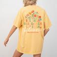 Montessori Teacher Women's Comfort Colors T-Shirt Back Print Mustard Montessori Teacher Women's Comfort Colors T-Shirt Back Print Mustard