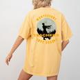 Montessori Teachers Love Brains Halloween Novelty Men Women Women's Comfort Colors T-Shirt Back Print Mustard