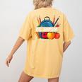 Ms Johnson Personalized Name Back To School Teacher For Men Women Kids Women's Comfort Colors T-Shirt Back Print Mustard