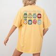 Music Is My Jam Back To School Music Teacher Specials Team Women's Comfort Colors T-Shirt Back Print Mustard