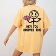 Nerdy Hey You Dropped This Brain Math Teacher Women's Comfort Colors T-Shirt Back Print Mustard Nerdy Hey You Dropped This Brain Math Teacher Women's Comfort Colors T-Shirt Back Print Mustard