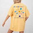 Neurodiversity Is Out Of This World Space Autism Teacher Women's Comfort Colors T-Shirt Back Print Mustard