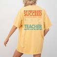If You Have No Success At First Try It With a Fun Maths Teacher Women's Comfort Colors T-Shirt Back Print Mustard If You Have No Success At First Try It With a Fun Maths Teacher Women's Comfort Colors T-Shirt Back Print Mustard