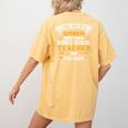 Not Superhero But Middle School Teacher For Men Women Women's Comfort Colors T-Shirt Back Print Mustard