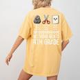 Nothing Beats 4th Grade Back To School Kids Teachers Women's Comfort Colors T-Shirt Back Print Mustard
