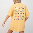 Ocean Animals Alphabet Cute Sea Life ABC Marine Kids Teacher Women's Comfort Colors T-Shirt Back Print Mustard Ocean Animals Alphabet Cute Sea Life ABC Marine Kids Teacher Women's Comfort Colors T-Shirt Back Print Mustard