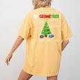 Oh Geometree Christmas Tree Geometry Math Teacher Women's Comfort Colors T-Shirt Back Print Mustard Oh Geometree Christmas Tree Geometry Math Teacher Women's Comfort Colors T-Shirt Back Print Mustard