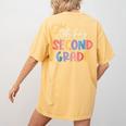 Oh Hey Second Grade First Day Of Teacher Girls Boys Kids Women's Comfort Colors T-Shirt Back Print Mustard