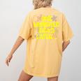 One Hundred Days Later 100th Day Of School Teacher Student Women's Comfort Colors T-Shirt Back Print Mustard