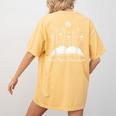 One-More Chapter Wildflower Reading Teacher Library Bookish Women's Comfort Colors T-Shirt Back Print Mustard