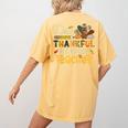 One Thankful 4th Grade Teacher Turkey Leopard Thanksgiving Women's Comfort Colors T-Shirt Back Print Mustard One Thankful 4th Grade Teacher Turkey Leopard Thanksgiving Women's Comfort Colors T-Shirt Back Print Mustard