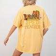 One Thankful Sped Teacher Cute Thanksgiving Women Women's Comfort Colors T-Shirt Back Print Mustard One Thankful Sped Teacher Cute Thanksgiving Women Women's Comfort Colors T-Shirt Back Print Mustard
