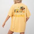 One Thankful Substitute Teacher Turkey Leopard Thanksgiving For Men Women Women's Comfort Colors T-Shirt Back Print Mustard One Thankful Substitute Teacher Turkey Leopard Thanksgiving For Men Women Women's Comfort Colors T-Shirt Back Print Mustard