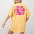 In My Para Era Teacher Back To School First Day Of School Women's Comfort Colors T-Shirt Back Print Mustard
