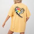 Para Heart Teacher Paraprofessional Paraeducator Men Women Women's Comfort Colors T-Shirt Back Print Mustard Para Heart Teacher Paraprofessional Paraeducator Men Women Women's Comfort Colors T-Shirt Back Print Mustard