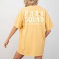 Para Squad I'Ll Be There For You Back To School IEP Teacher Women's Comfort Colors T-Shirt Back Print Mustard