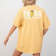 Para Squad Paraprofessional Para Teacher Women's Comfort Colors T-Shirt Back Print Mustard