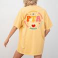 Parents Teacher Association Team Supporter PTA Treasurer For Men Women Girls Kids Women's Comfort Colors T-Shirt Back Print Mustard