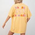 Pas De BOO-Rée Ballet Ghost Dancer Dance Teacher Halloween Women's Comfort Colors T-Shirt Back Print Mustard Pas De BOO-Rée Ballet Ghost Dancer Dance Teacher Halloween Women's Comfort Colors T-Shirt Back Print Mustard