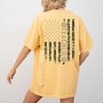 Patriotic Teacher American Flag Camouflage 4th Of July Camo Women's Comfort Colors T-Shirt Back Print Mustard Patriotic Teacher American Flag Camouflage 4th Of July Camo Women's Comfort Colors T-Shirt Back Print Mustard