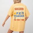 PE Teacher Succeed Sport Teacher School Fitness Gym Class Men Women Women's Comfort Colors T-Shirt Back Print Mustard PE Teacher Succeed Sport Teacher School Fitness Gym Class Men Women Women's Comfort Colors T-Shirt Back Print Mustard