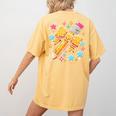 Pencil Leopard Coquette Bow Teacher Life Back To School Women's Comfort Colors T-Shirt Back Print Mustard Pencil Leopard Coquette Bow Teacher Life Back To School Women's Comfort Colors T-Shirt Back Print Mustard