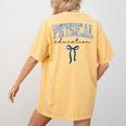 Physical Education PE Teacher PHYS Ed Student Graduation Women's Comfort Colors T-Shirt Back Print Mustard